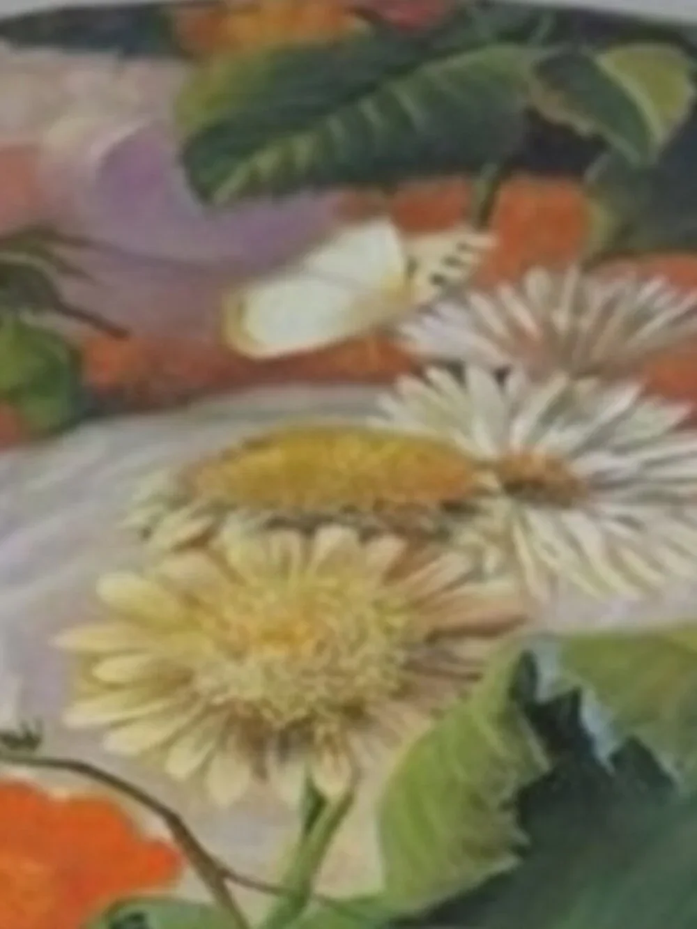 Vintage Floral Round Hat Box 10